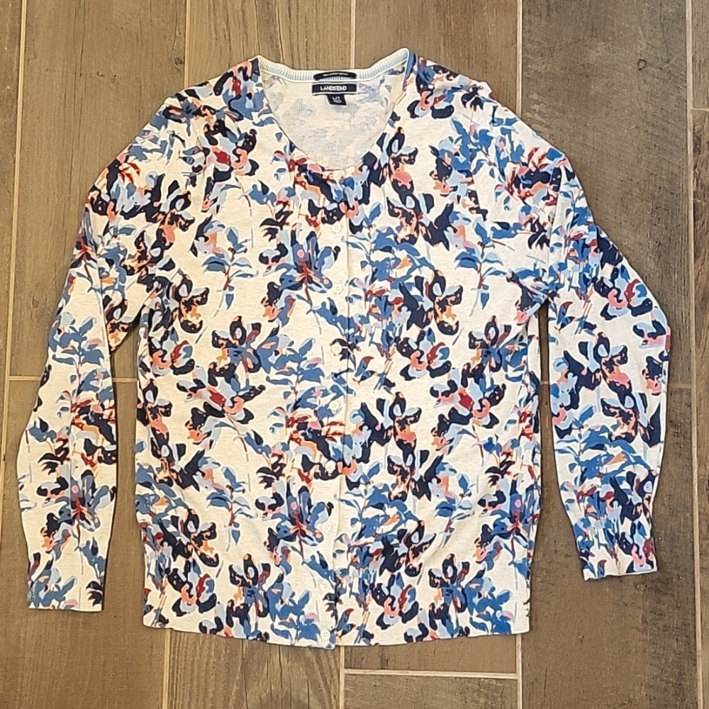 Land's End Button-up Cardigan